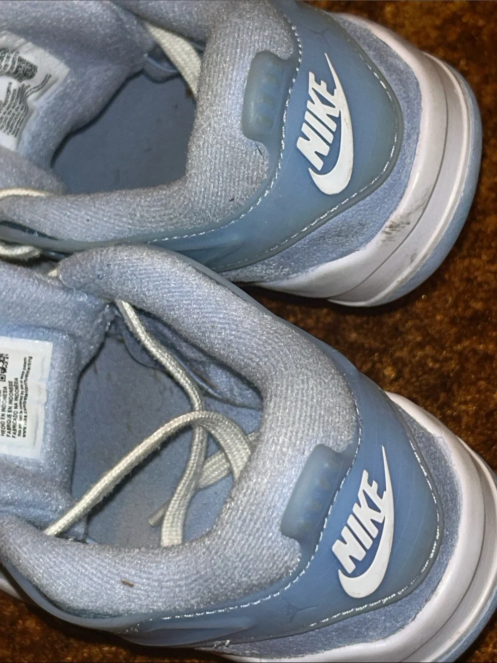 Jordan Kids' Light Blue and White Sneakers